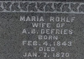 Maria Rohlf Defries Maria Rohlf Defries