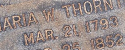 Maria W Thornton