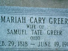 Mariah Cary Greer