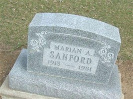 Marian A. Myers Sanford Marian A. Myers Sanford