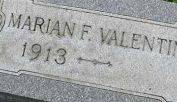 Marian F Valentine Marian F Valentine