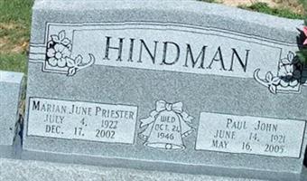 Marian June Priester Hindman