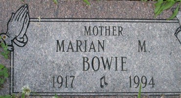 Marian M Bowie Marian M Bowie