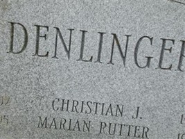 Marian Rutter Denlinger