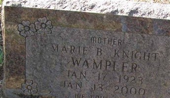 Marie B Knight Wampler Marie B Knight Wampler