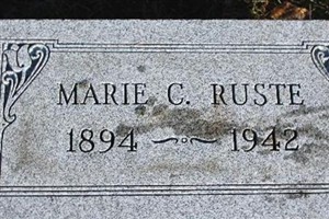 Marie C. Straudness Ruste Marie C. Straudness Ruste
