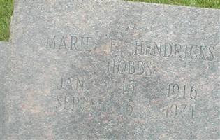 Marie F. Hendricks Hobbs