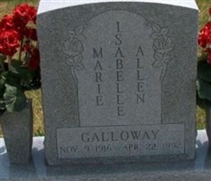 Marie Isabelle Allen Galloway Marie Isabelle Allen Galloway