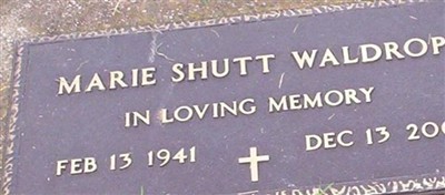 Marie Shutt Waldrop Marie Shutt Waldrop