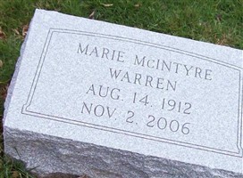 Marie Warren McIntyre
