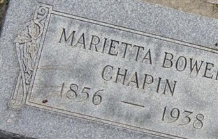 Marietta Bowen Chapin Marietta Bowen Chapin
