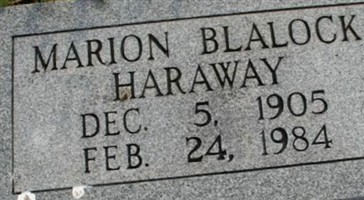 Marion Blalock Haraway