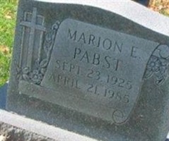 Marion E Pabst Marion E Pabst