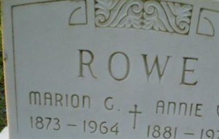 Marion G. Rowe Marion G. Rowe
