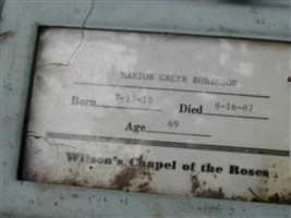 Marion Greer Robinson Marion Greer Robinson