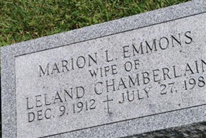 Marion L Emmons Chamberlain