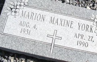 Marion Maxine York