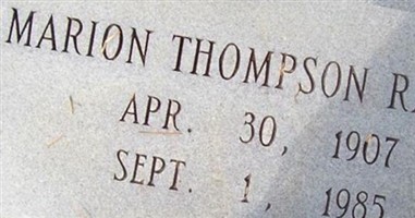 Marion Thompson Ratliff Marion Thompson Ratliff