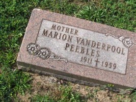 Marion Vanderpool Peebles Marion Vanderpool Peebles
