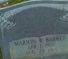 Marion W Barber