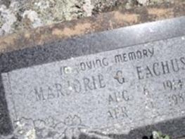 Marjorie G Eachus