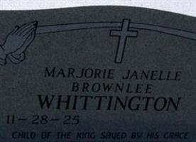 Marjorie Janelle brownlee Whittington