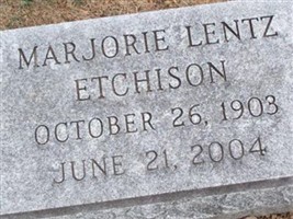 Marjorie Lentz Etchison Marjorie Lentz Etchison