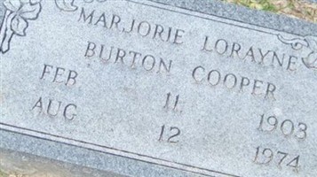 Marjorie Lorayne Burton Cooper Marjorie Lorayne Burton Cooper