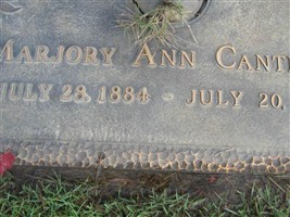 Marjory Ann Cantrell Marjory Ann Cantrell