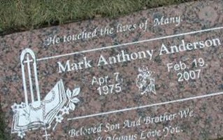 Mark Anthony Anderson Mark Anthony Anderson