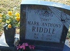 Mark Anthony "Tony" Riddle Mark Anthony "Tony" Riddle