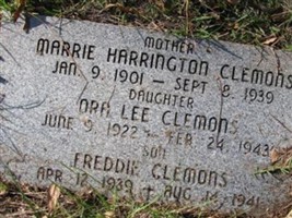Marrie Harrington Clemons Marrie Harrington Clemons