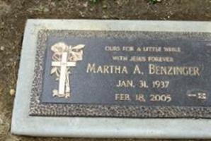 Martha A Benzinger