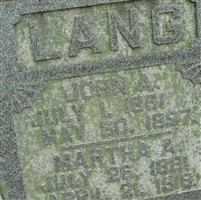 Martha A. Lang Martha A. Lang