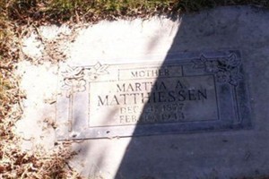 Martha A. Matthiessen Martha A. Matthiessen