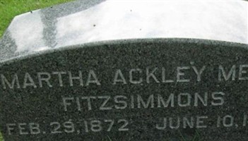 Martha Ackley Fitzsimmons Martha Ackley Fitzsimmons