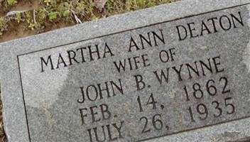 Martha Ann Deaton Wynne