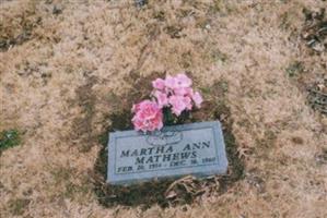 Martha Ann Mathews