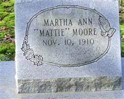 Martha Ann "Mattie" Moore