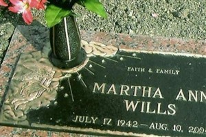 Martha Ann Wade Wills