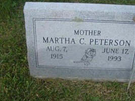 Martha C Peterson