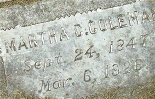 Martha C. Pynes Coleman Martha C. Pynes Coleman