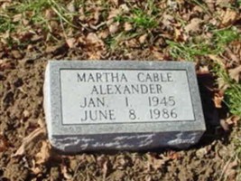 Martha Cable Alexander Martha Cable Alexander