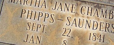 Martha Jane Chambers Phipps-Saunders