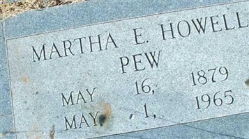 Martha E. Howell Pew