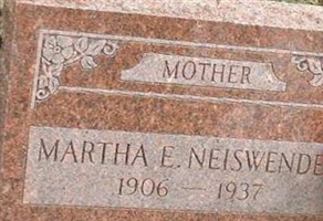 Martha E. Neiswender Martha E. Neiswender