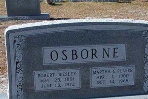 Martha E. Player Osborne Martha E. Player Osborne