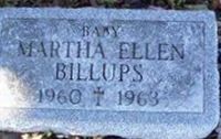 Martha Ellen Billups Martha Ellen Billups