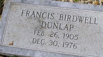 Martha Francis Birdwell Dunlap