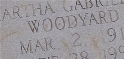 Martha Gabriella Woodyard Martha Gabriella Woodyard